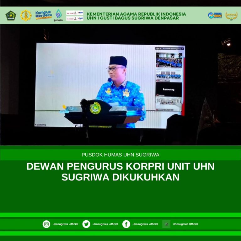 DEWAN PENGURUS KORPRI UNIT UHN SUGRIWA DIKUKUHKAN